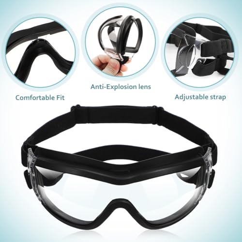 balacoo Sonnenbrillen für Hunde: UV-Schutz Sonnenbrille mit Einstellbar Gummiband Wasserdicht Winddicht Augenschutz für Mittel/Gross Hunde