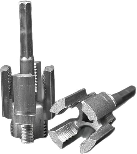 2025 New Pipe Thread Cutting Tool,Integrated Internal & External Pipe Threading Tool,Electric Drill Compatible PVC Pipe Threader Kit,1/2