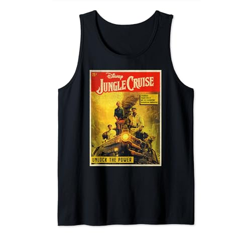 Débardeur haut de gamme Disney Jungle Cruise Comic Cover en coton premium à finitions main