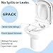 6 Pack Urine Collection Hat for Toilet, 32oz/1000cc Urine Catcher Specimen Collection Pans for Women, Urine Collector for Women and Men