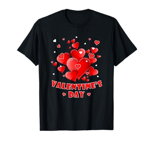 Camisas de San Valentín para mujeres, hombres, niños, corazón, camisas de San Valentín Camiseta