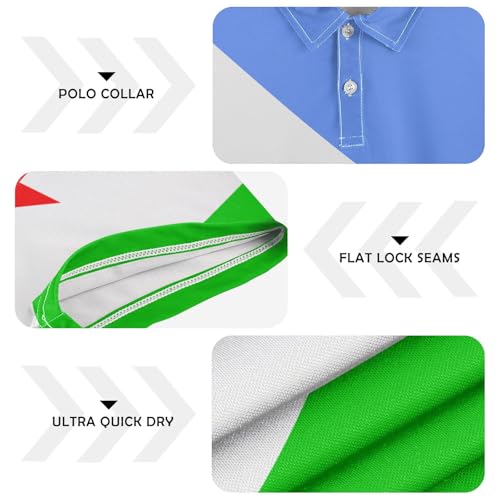 Polo de golf pour homme manches courtes séchage rapide taille S