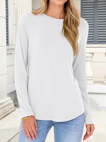 ANRABESS Long Sleeve Shirts for Women Casual Crewneck Basic Tee Tshirts Loose Fit Curved Hem Tunic Top 2025 Fall Outfits2