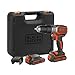 BLACK+DECKER Taladro percutor sin escobillas de 18V y 2 marchas, 28.000 BPM, 52Nm de par, incluye 2 baterías de 1,5Ah, cargador y kitbox, BL188KB-QW