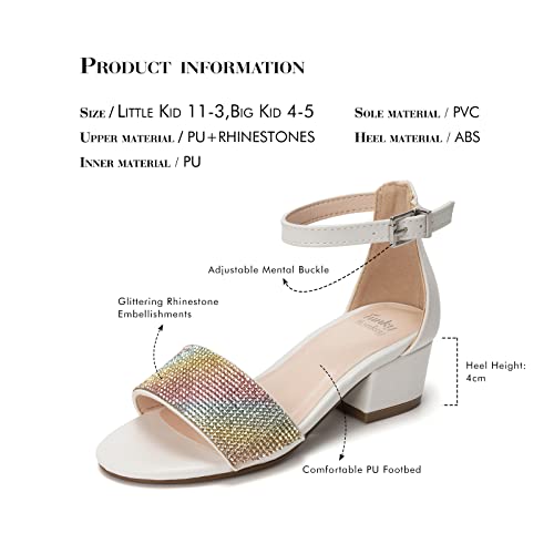 Image of FUNKYMONKEY Girls Low Heels Sandals Open Toes with Ankle Strap
