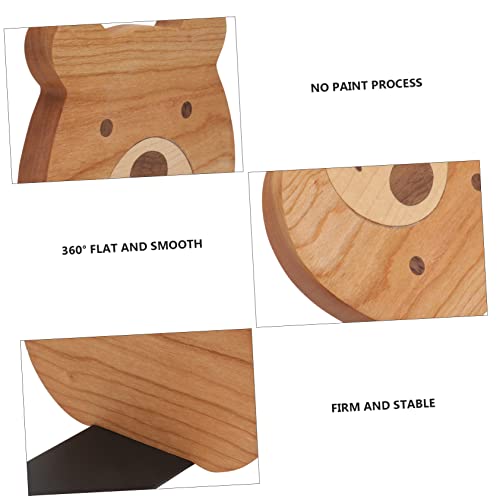 2 supports en bois forme ours mignon pour stylos et bureau de maison - 5