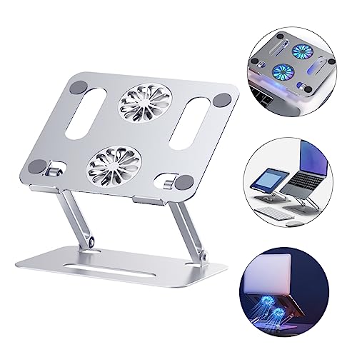 Base refrigerante para laptop con 2 ventiladores ajustable miniatura 3
