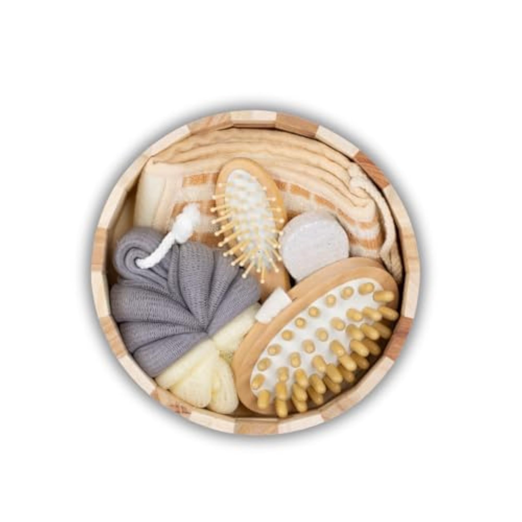 6 In 1 Shower Exfoliating Bath Body Brush Scrubber Set
