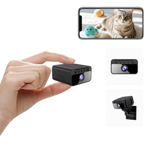 AOBOCAM Cámara Espía Oculta 4K con Visión Nocturna y WiFi - Cámara Vigilancia Interior Inalámbrica con Detección de Movimiento AI, Ángulo 150° y Almacenamiento en Nube (ES-W06)