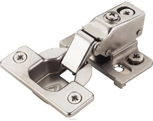 20 Pack - 105 Degree 6-way Cam Adjustable Face-frame Hinge with SOFT CLOSE- 1/2" Overlay with Dowels
