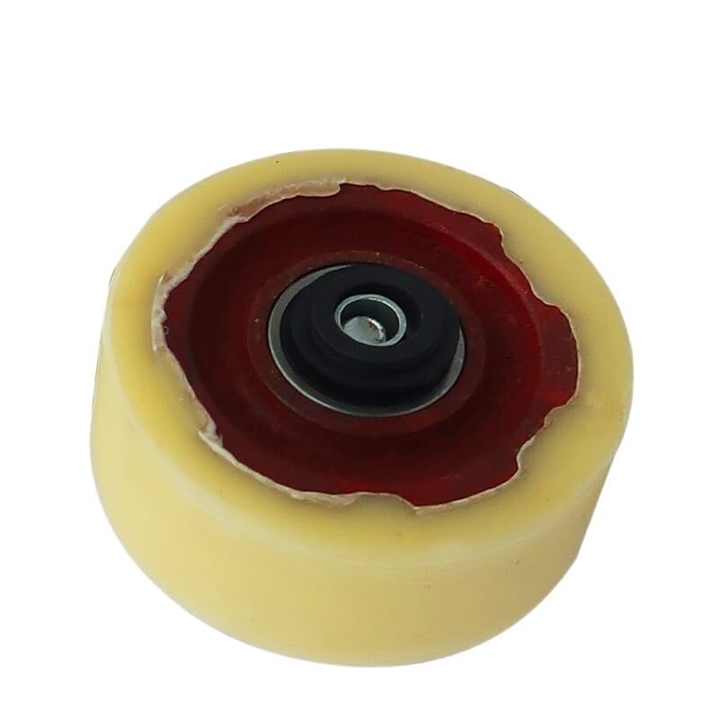 Roulette forte charge anti-usure pour guidage fluide de transpalette