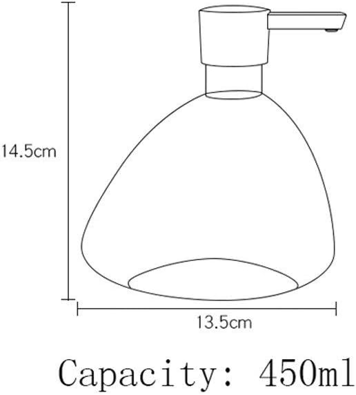 Soap & Lotion Dispensers Fashion Glossy Ceramic Soap Dispenser Bathroom Shower Lotion Lotion Bottle Dispenser Liquid Dispenser Soap Bott (Color : Wine red)