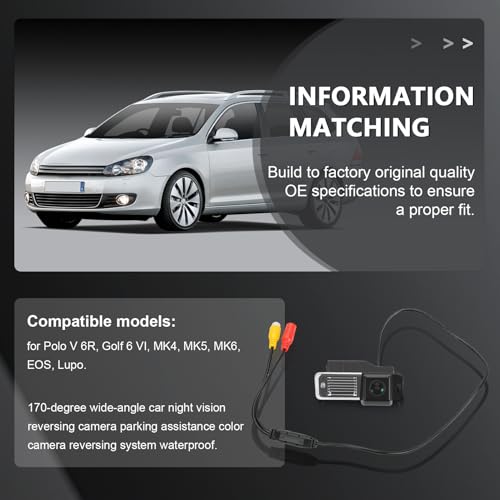 Caméra de recul 170° : la solution aux angles morts pour Go-lf, Polo, EOS - 5