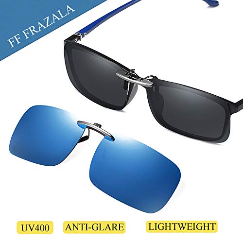 Polarized Clip On Sunglasses Anti Glare UV400 Non-flip Clip-on Sunglasses over Prescription Glasses2