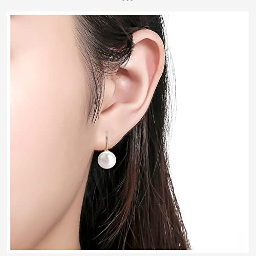 Yoursfs Pearl Leverback Earrings For Women 18K Rose Gold Plated Fashion Lever Back Drop Dangle Earring #TOP2