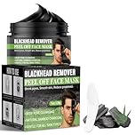 Aarovibe Blackhead Remover Mask, Bamboo Charcoal Peel Off Face Masks, Deep Cleansing for Blackheads, Dirt and Acne, Pore Purifying and Balanced Oil Control, Suitable for Men & Women (120g)