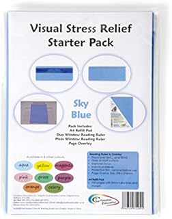 Crossbow Education Dyslexia Overlays and Visual Stress Starter Kit | Dyslexia Overlays and Paper for Dyslexia, ADHD and to reduce Visual Stress - Aqua