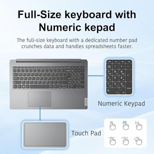 Lenovo 2026 IdeaPad Laptop for Student & Home, 15.6 inch with Office 365, 8GB RAM, 256GB SSD, 500GB External HDD Intel Dual Core, WiFi 6, Windows 11, Long Battery Life, Essential Laptop - Image 5