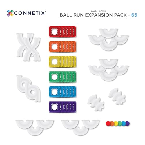 Connetix Rainbow Ball Run 66-Piece Expansion Pack — view 6