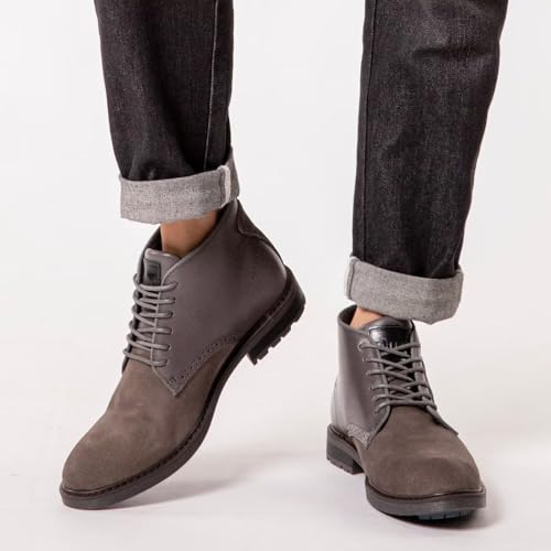 Image of Arkbird Men's Chukka Boots, Leather Ankle Dress Boot Casual Oxfords Lace Up Work Shoes