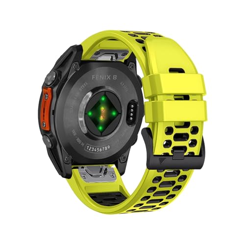 [PLYYQZM] �ʋC���^���V���J�Q���x���g.�ɍ��� Gar min Fenix E 8 47mm 51mm 7 7X�u���X���b�g,�ɍ��� Gar min Enduro 3 Quick Fit 26mm 22mm�x���g�ɓK�p(Green Black,22
