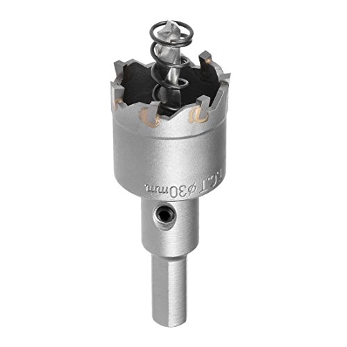 sourcingmap 30mm Carbide Hole Cutter, Hole Saws for 2mm Stainless Steel Sheet Metal