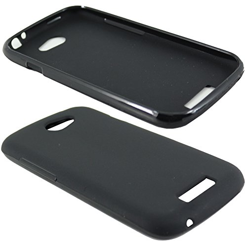 ebestStar - Coque pour HTC One S, Etui Protection Silicone Antichoc, Souple Slim + Mini Stylet + 3 Films d'écran, Noir