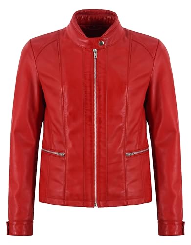 Veste en cuir véritable femme idéale pour un look décontracté et élégant