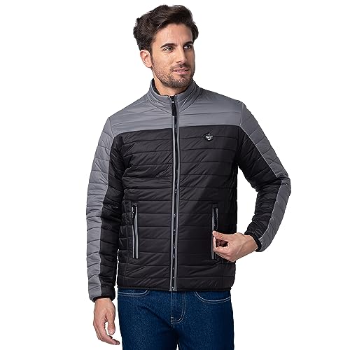 Image of Being Human Grey Regular Fit Long Sleeves Polyester Men's Jacket Clothing