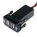 Cllena 2 Port Rapid USB Car Charger for iPhone iPad iPod Cellphone MP3 Camera Charger for Toyota Cars Series