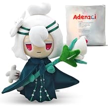 Shadow Milk Cookie Plush Toy, Soft Stuffed Doll, 9.5 Inch, Collectible Character Plushie, for Kids and Adults White Lily