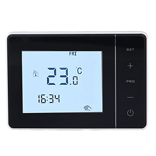 Fafeicy Termostato Programable para el Hogar, Termostato Inteligente de Ahorro de Energía con Horario Personalizado y Pantalla Táctil Grande para Sistemas de Calefacción y Fontanería