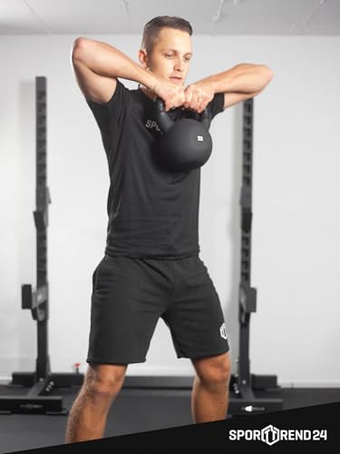 Foto von Sporttrend 24® Kettlebellständer | Hantelständer Ständer Ablage Rack Aufbewahrung für 10 Kettlebell Kugelhantel Hantel Sport Fitness Athletik Bodybuildung Home Gym Fitnessstudio Fitnessraum Studio