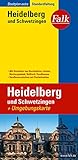 Falk Stadtplan Extra Standardfaltung Heidelberg / Schwetzingen