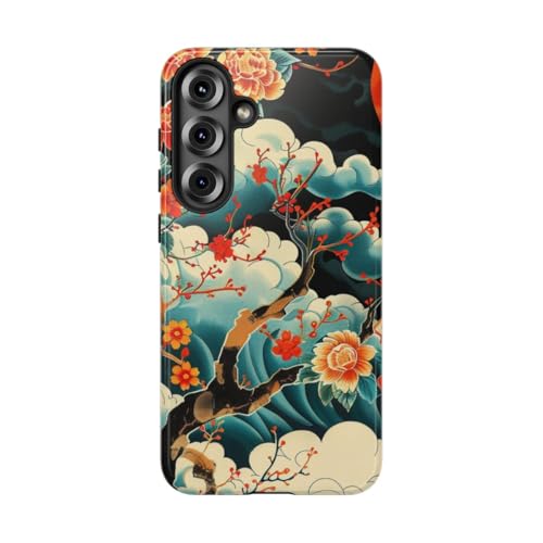 Coque Samsung S25 Plus rigide brillante design floral
