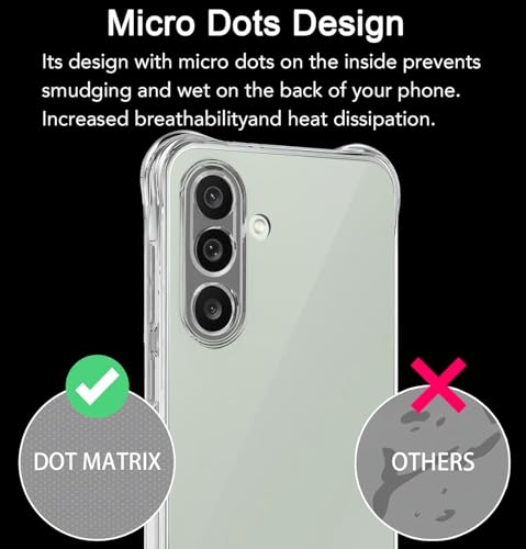 Image of REALCASE Silicone Samsung M56 5G Back Cover Case, Scratch Resistant Protective Crystal Clear Transparent Shock Proof Bumper Back Cover Case for Samsung Galaxy M56 5G