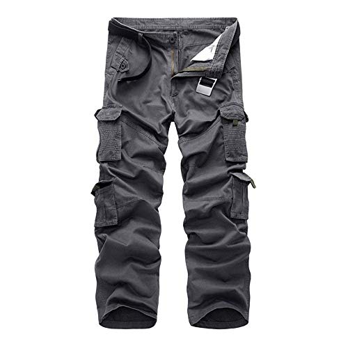 2018 Nuevos Pantalones De Carga Pantalones Deporte para Esencial Hombre con Muchos Bolsillos De Algodón Pantalones Largos Ejercicio De Fitness Al Aire Libre Ejercicio Pantalones De Car