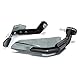 VOBOR Motorrad Handschutz, Aluminiumlegierung und ABS Handschutz Universal für die Meisten Motorräder Chopper Scooter(Schwarz)