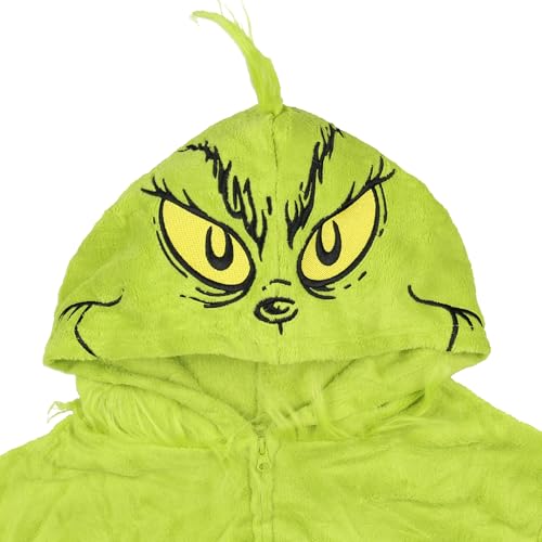 Dr. Seuss GRINCH Who Stole Christmas Hooded Pajama Union Suit4