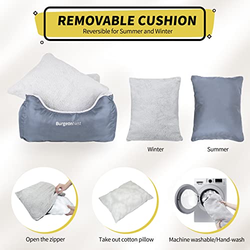 Image of BurgeonNest Dog Car Seat for Small Dogs & Cats Under 25 lbs, Grey