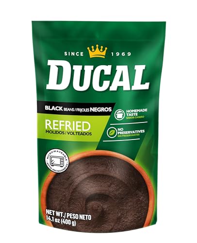 Ducal Refried Black Beans Pouch (Pack of 18)