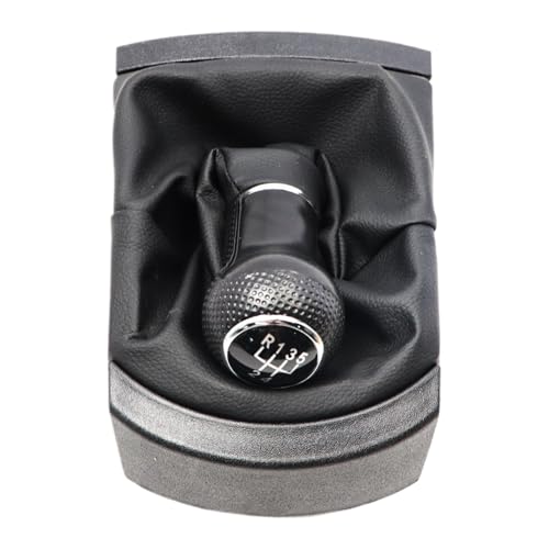 YananAC Pomo de cambio de 5 velocidades, pomo de cambio negro, compatible con Ibiza 2002–2010, palanca de cambios Seat Ibiza 6L
