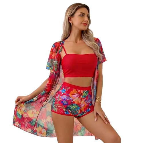 La Mejor Selección de Trajes de una pieza para Mujer , listamos los 10 mejores. 43 EPANO Trajes de Baño para Mujer Conjunto, 3 Piezas Trajes de Baño con Estampado Floral, Swimwear para Playa Tirantes Finos Bañador para Mujer de Moda para Surf Playa...