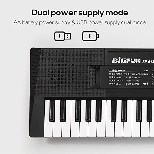 clavier électronique,HUIOP 61 touches musique numérique clavier électronique enfants Piano électrique multifonctionnel pour étudiant Piano avec fonction Microphone Instrument de musique,Clavier électr - Les Beatles, Paul McCartney, John Lennon, RIngo Starr, George Harrison clavier électronique,HUIOP 61 touches musique numérique clavier électronique enfants Piano électrique multifonctionnel pour étudiant Piano avec fonction Microphone Instrument de musique,Clavier électr – Image 4