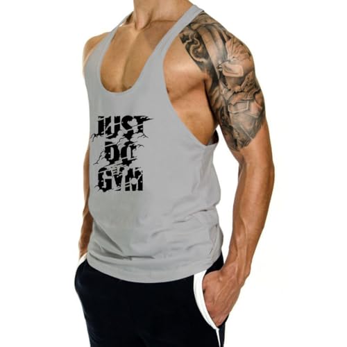 Men's Gym Workout Tank Tops Y-Back Muscle Sleeveless Bodybuilding Fitness T-Shirts2