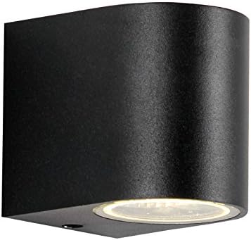 5W Semi-Circle Wall Sconces Outdoor Porch Down Gate Door Light Black Finish Warm White