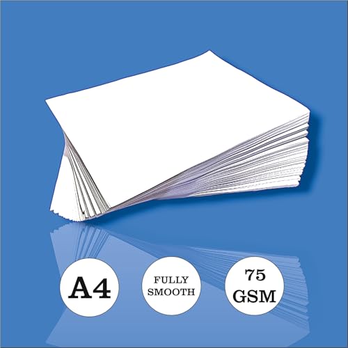 Image of A4 Size 75 GSM Copier Paper 100 Sheets White Paper For Laserjet & Inkjet Printer Fast Drying Both Side Print Eco Friendly (Pack of 100 sheets)