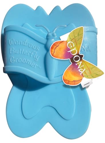 Epona Wondrous Butterfly Groomer Horse Grooming Tool (Blue)
