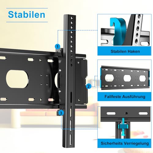 JXMTSPW Supporto da parete per TV inclinabile per