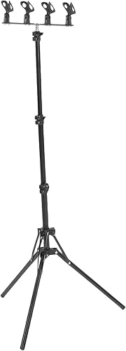 Miniatura 7 de Yunseity Tripod Microphone Stand, Height Adjustable Microphone Floor Stand Holds 4 Microphones, Foldable Boom Arm Floor Mic Stand with 4 Mic Clips